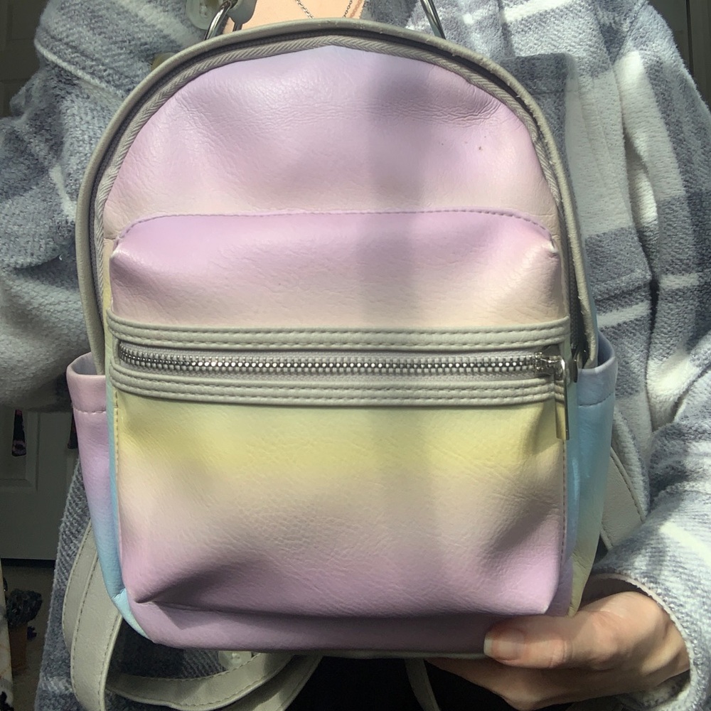 rainbow pastel mini back pack